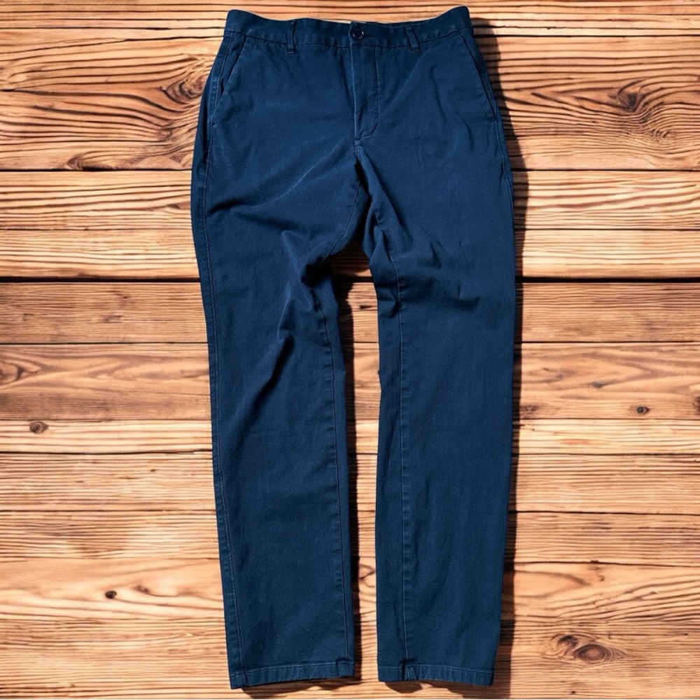 EVERLANE Men's The Slim Fit Performance Chino Uniform 32x30 Black Pants